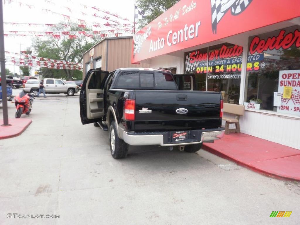 2004 F150 Lariat SuperCrew 4x4 - Black / Tan photo #29