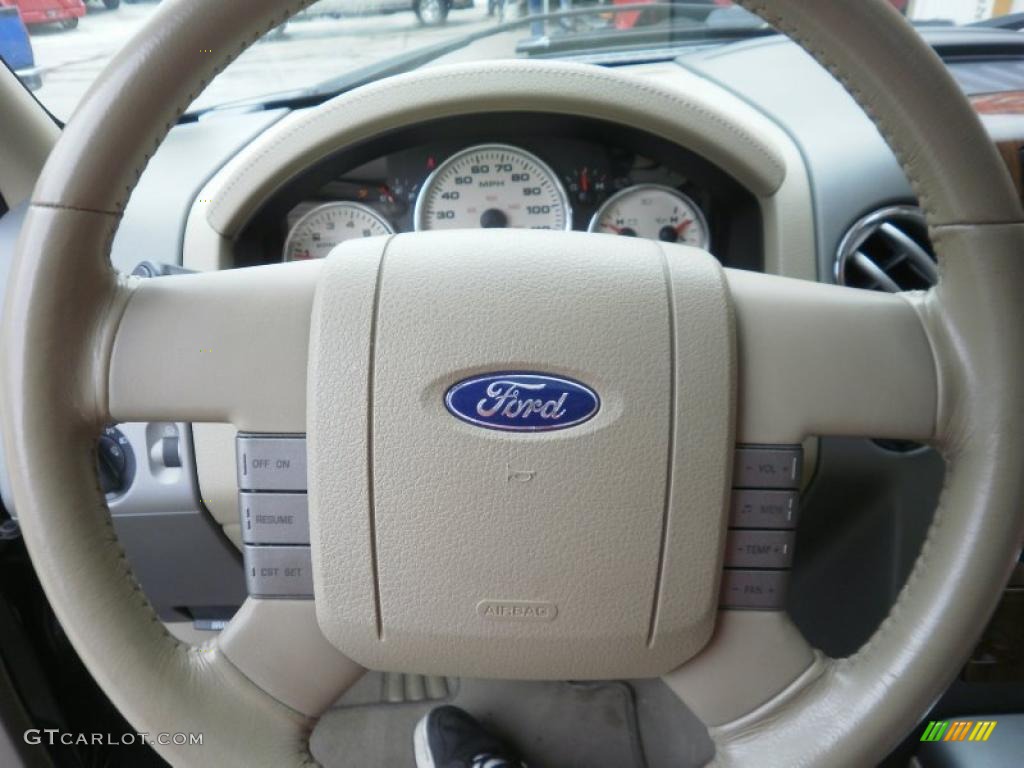 2004 F150 Lariat SuperCrew 4x4 - Black / Tan photo #34