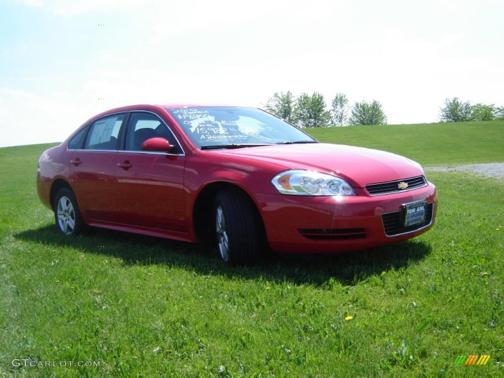 2010 Impala LS - Victory Red / Gray photo #7