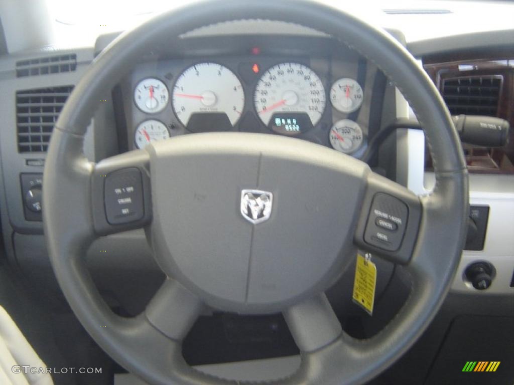 2009 Ram 3500 Laramie Quad Cab 4x4 Dually - Bright Silver Metallic / Medium Slate Gray photo #23