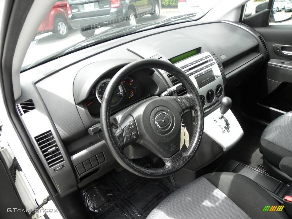 2007 MAZDA5 Sport - Whitewater Pearl Mica / Black photo #3
