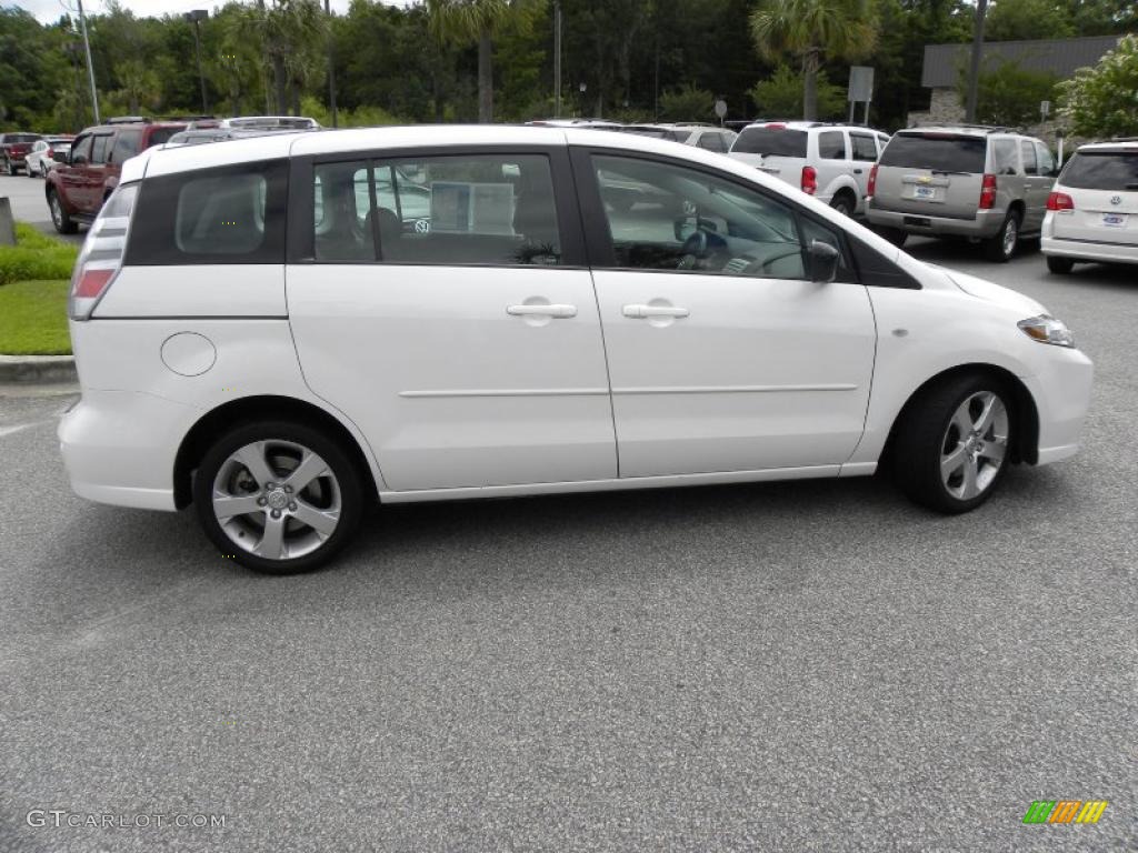 2007 MAZDA5 Sport - Whitewater Pearl Mica / Black photo #11