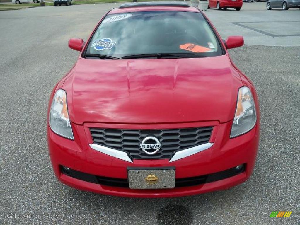 2008 Altima 2.5 S Coupe - Code Red Metallic / Charcoal photo #10
