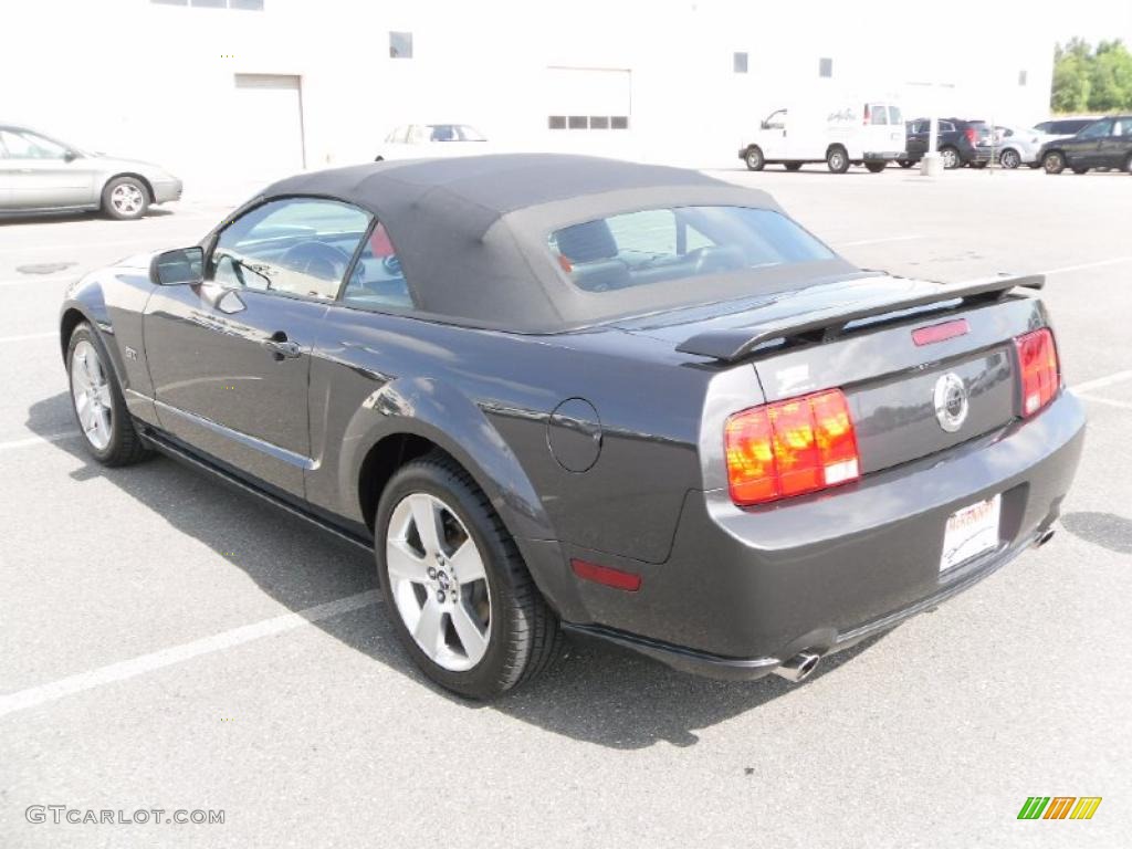 2007 Mustang GT Premium Convertible - Tungsten Grey Metallic / Black/Dove Accent photo #2
