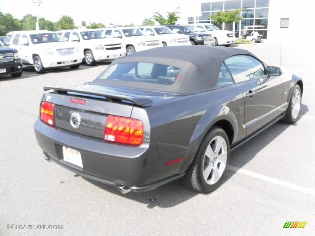 2007 Mustang GT Premium Convertible - Tungsten Grey Metallic / Black/Dove Accent photo #4