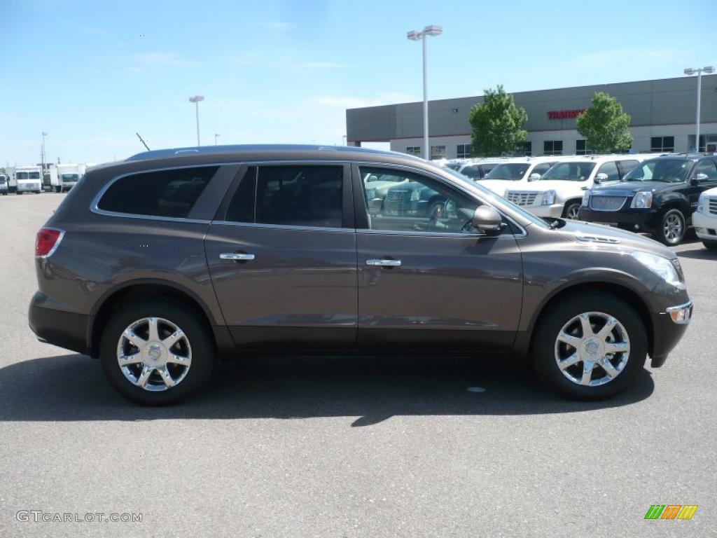 2010 Enclave CXL AWD - Cocoa Metallic / Titanium/Dark Titanium photo #3