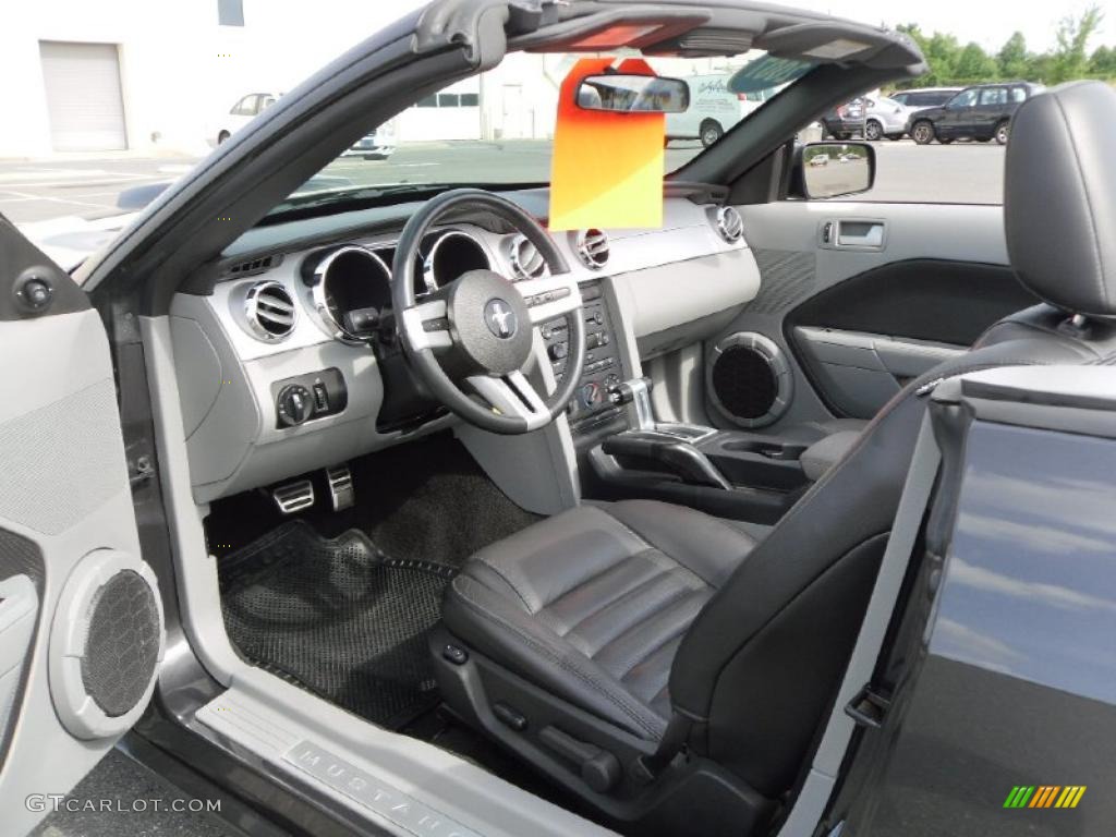 2007 Mustang GT Premium Convertible - Tungsten Grey Metallic / Black/Dove Accent photo #20