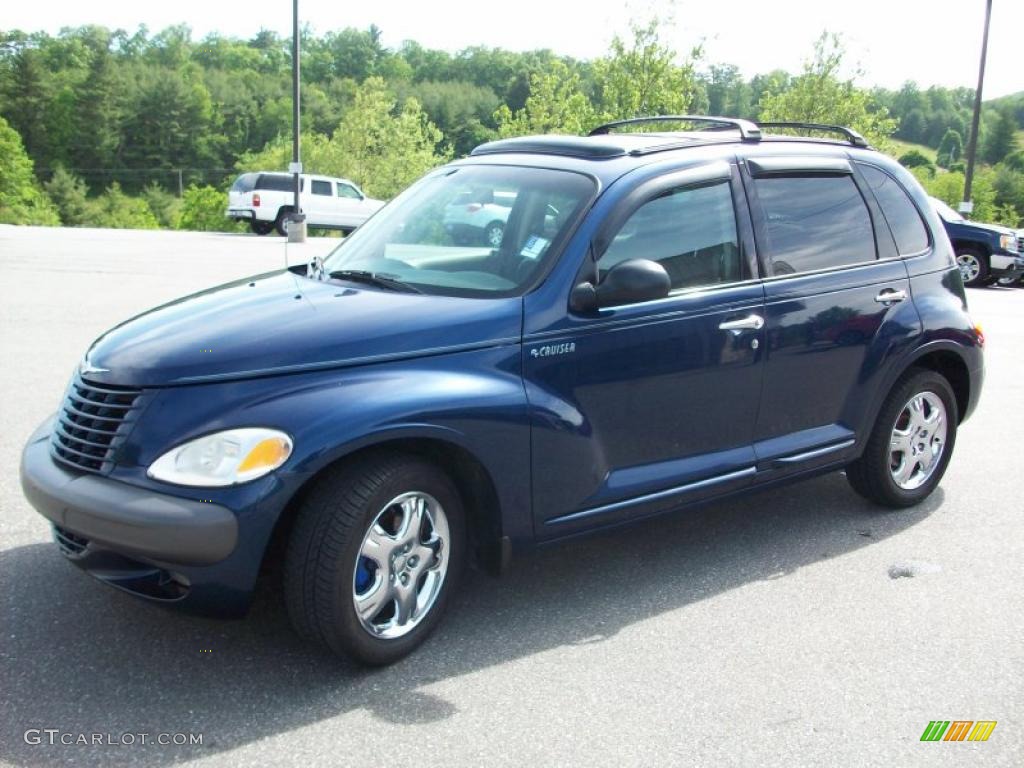 2001 PT Cruiser Limited - Patriot Blue Pearl / Taupe/Pearl Beige photo #1