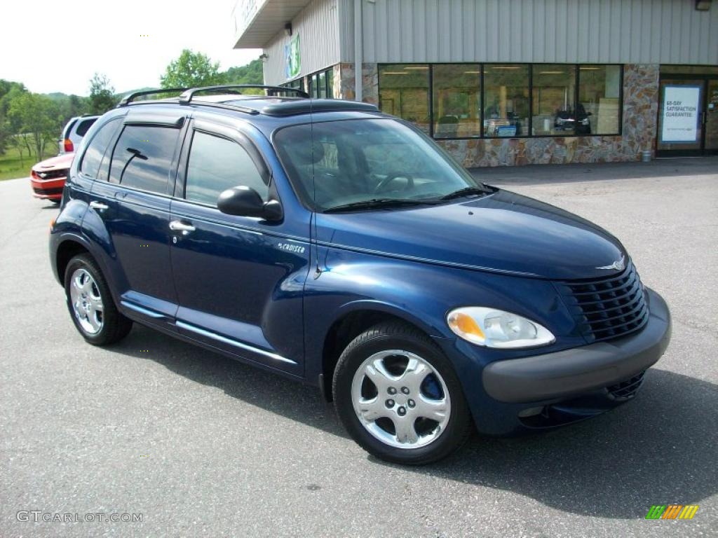 2001 PT Cruiser Limited - Patriot Blue Pearl / Taupe/Pearl Beige photo #6