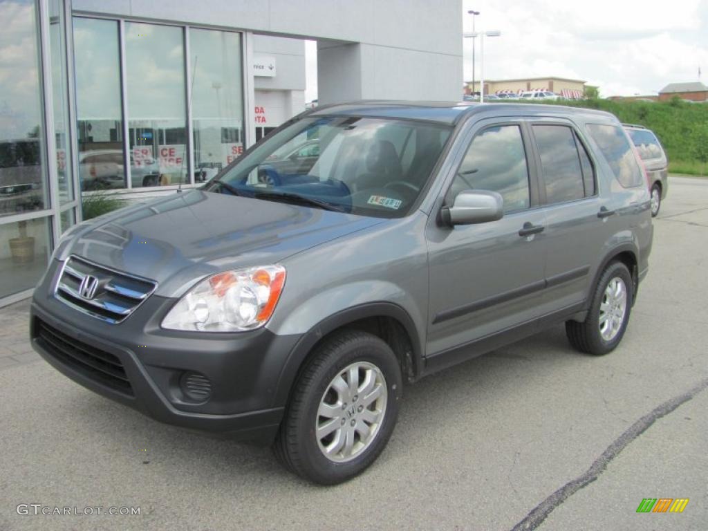 2005 CR-V EX 4WD - Silver Moss Metallic / Black photo #2