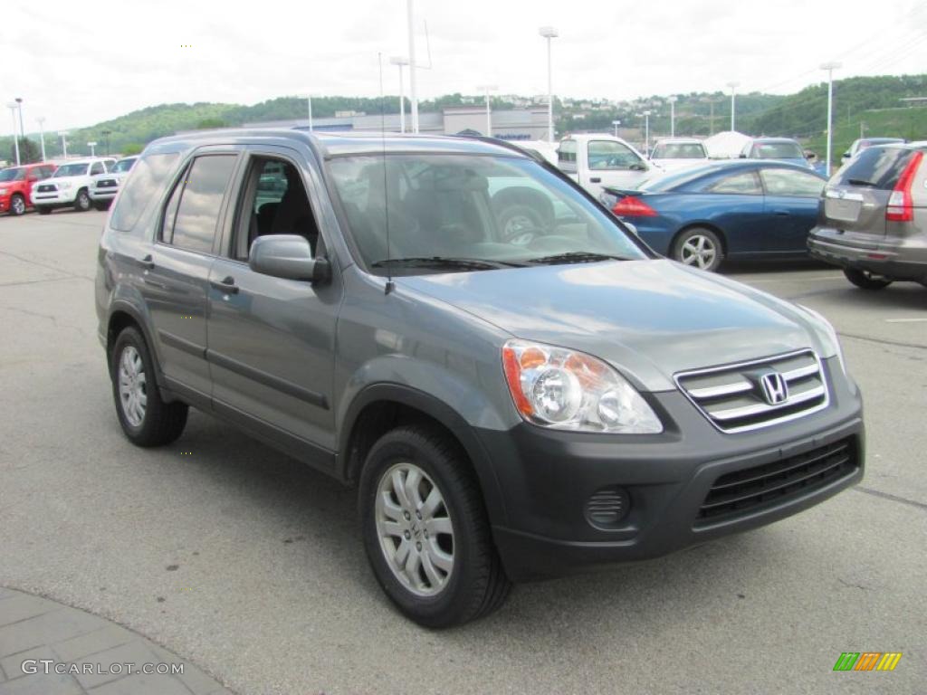 2005 CR-V EX 4WD - Silver Moss Metallic / Black photo #8