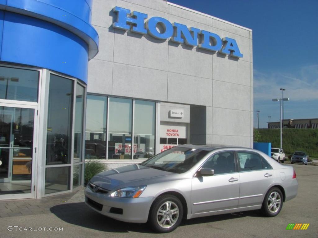 2006 Accord EX-L Sedan - Alabaster Silver Metallic / Black photo #1