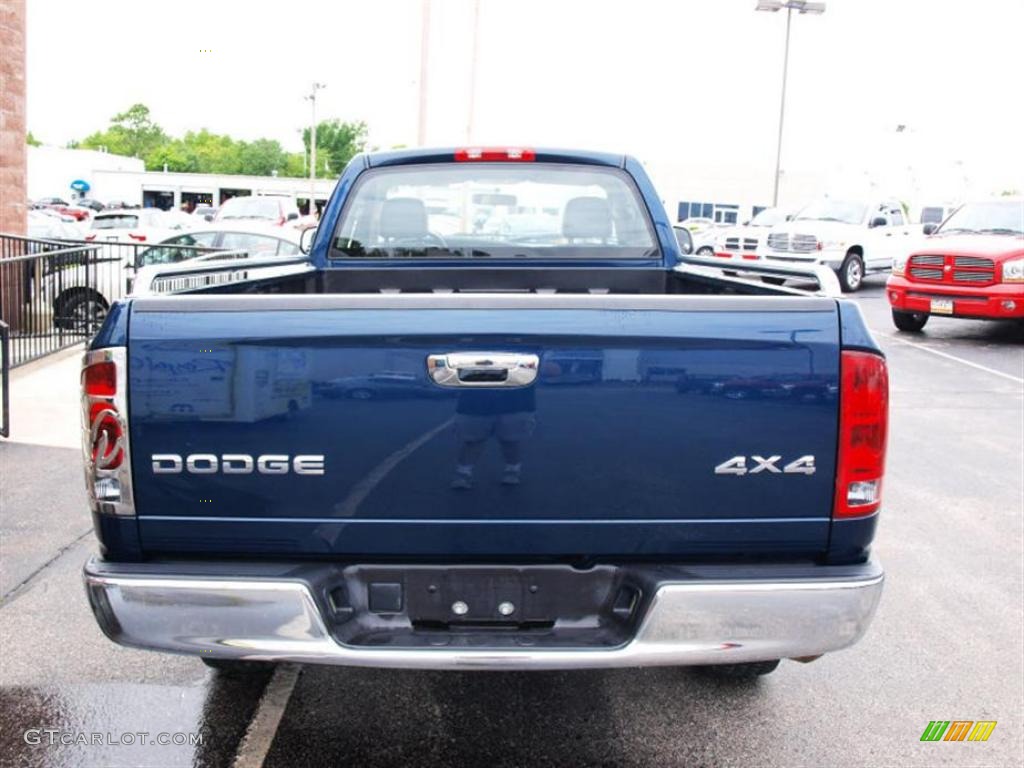 2004 Ram 1500 ST Regular Cab 4x4 - Patriot Blue Pearl / Dark Slate Gray photo #6