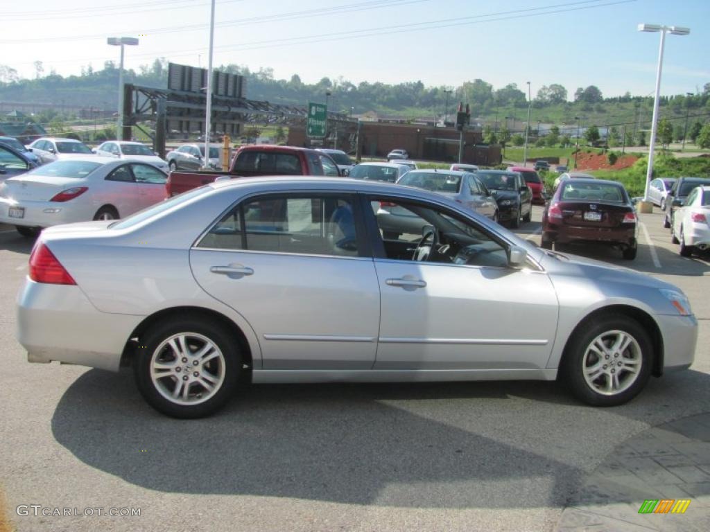 2006 Accord EX-L Sedan - Alabaster Silver Metallic / Black photo #7