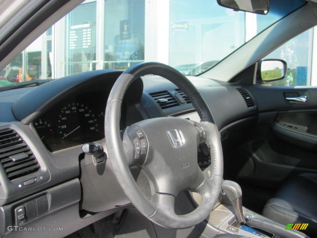 2006 Accord EX-L Sedan - Alabaster Silver Metallic / Black photo #14