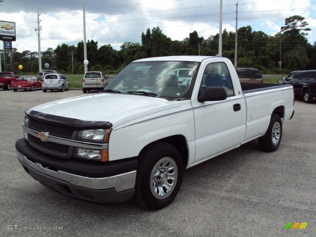 2005 Silverado 1500 Regular Cab - Summit White / Dark Charcoal photo #1