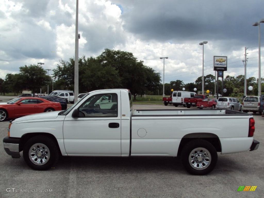 2005 Silverado 1500 Regular Cab - Summit White / Dark Charcoal photo #2