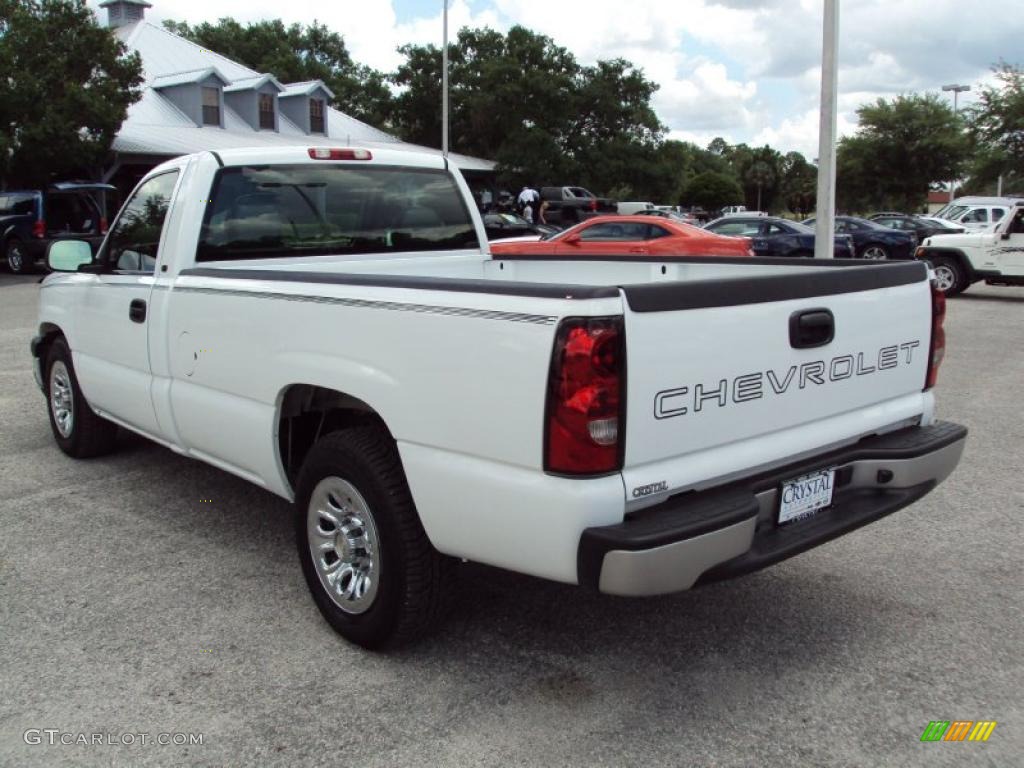 2005 Silverado 1500 Regular Cab - Summit White / Dark Charcoal photo #3