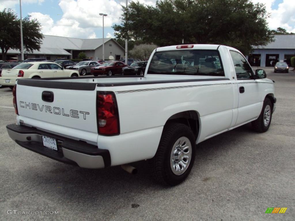 2005 Silverado 1500 Regular Cab - Summit White / Dark Charcoal photo #7