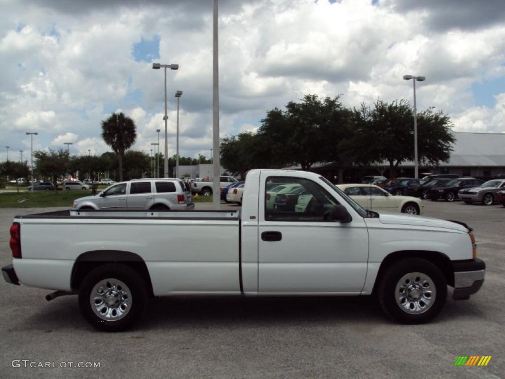 2005 Silverado 1500 Regular Cab - Summit White / Dark Charcoal photo #8