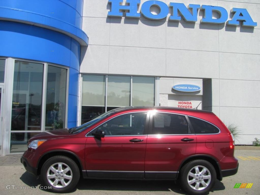 2007 CR-V EX 4WD - Tango Red Pearl / Gray photo #3