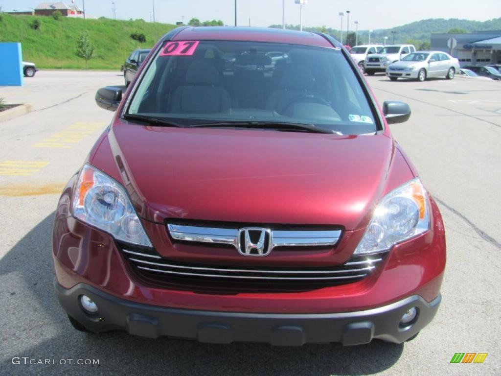 2007 CR-V EX 4WD - Tango Red Pearl / Gray photo #10