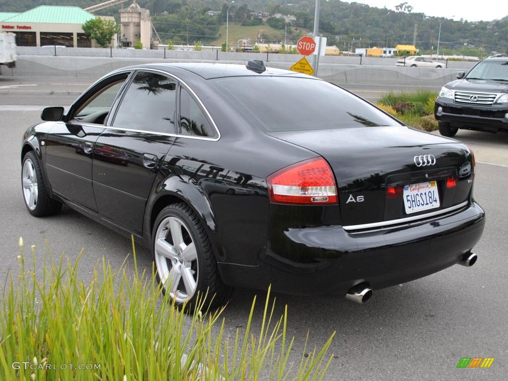 2004 A6 3.0 quattro Sedan - Brilliant Black / Beige photo #5