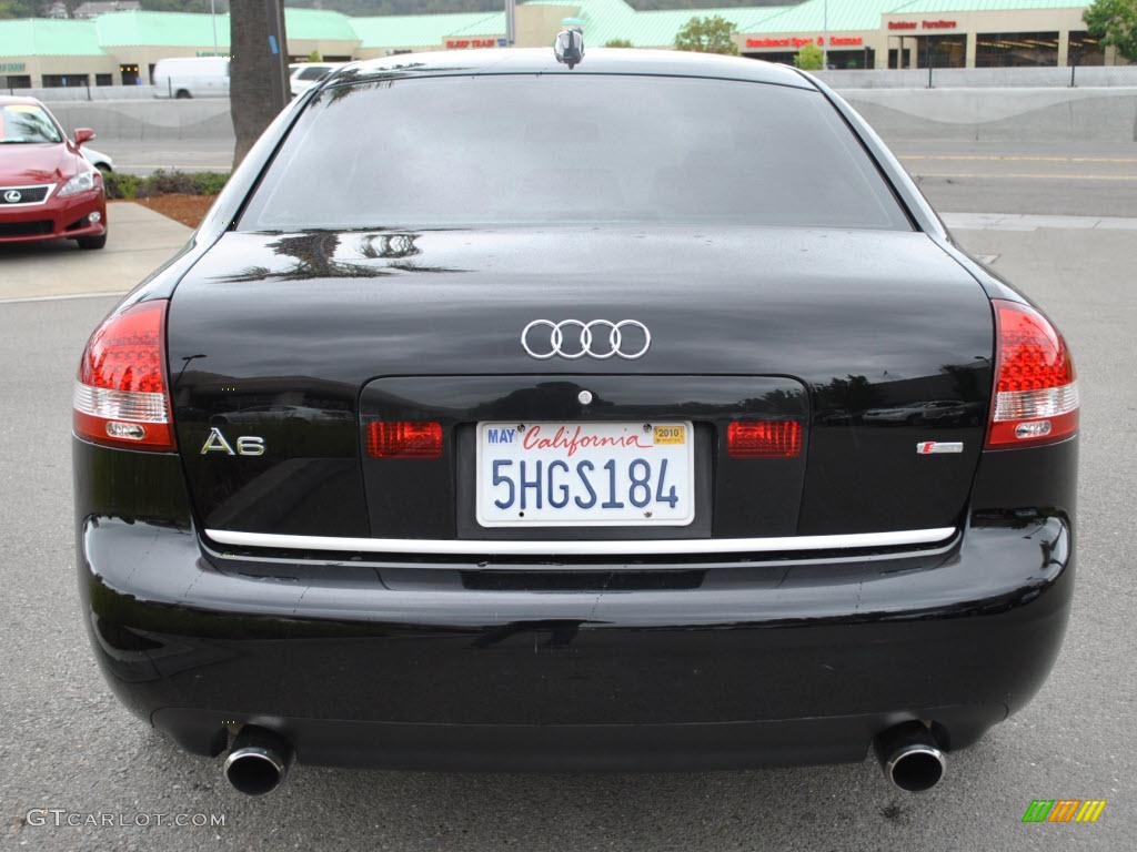 2004 A6 3.0 quattro Sedan - Brilliant Black / Beige photo #6