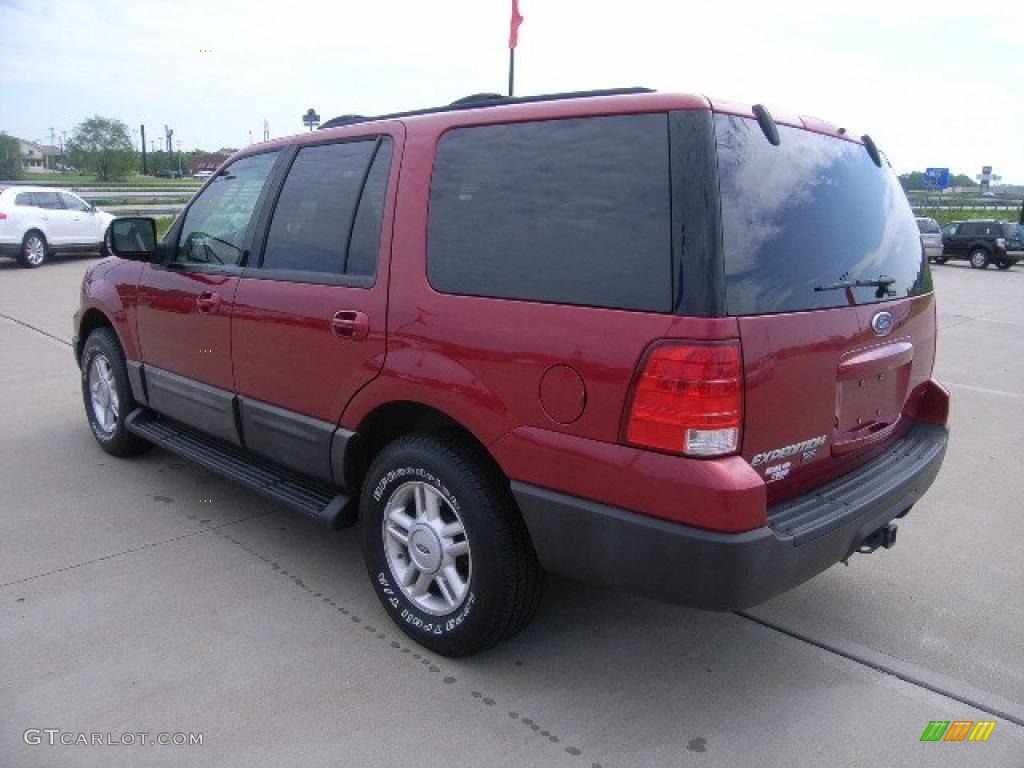 2004 Expedition XLT 4x4 - Redfire Metallic / Medium Parchment photo #5