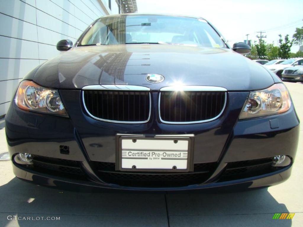 2007 3 Series 328xi Sedan - Monaco Blue Metallic / Beige photo #2