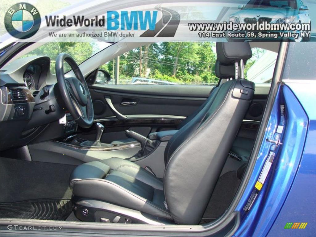 2007 3 Series 335i Coupe - Montego Blue Metallic / Black photo #9