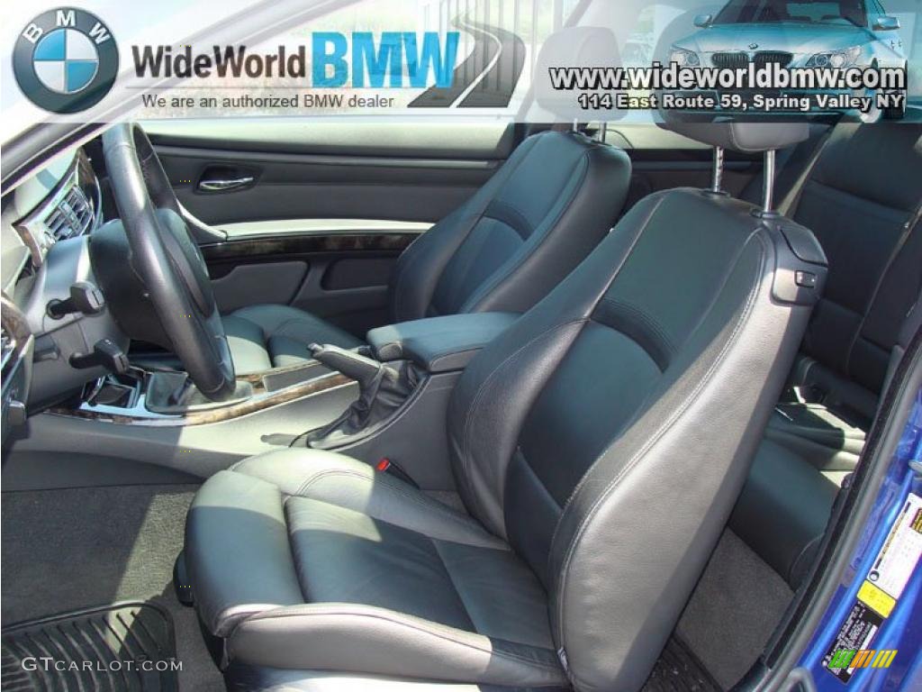 2007 3 Series 335i Coupe - Montego Blue Metallic / Black photo #11