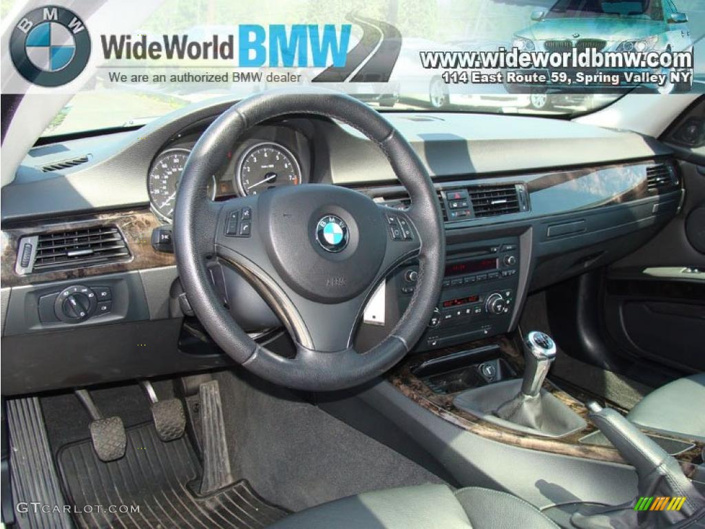2007 3 Series 335i Coupe - Montego Blue Metallic / Black photo #12