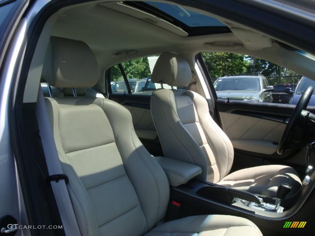 2008 TL 3.5 Type-S - Alabaster Silver Metallic / Taupe/Ebony photo #7