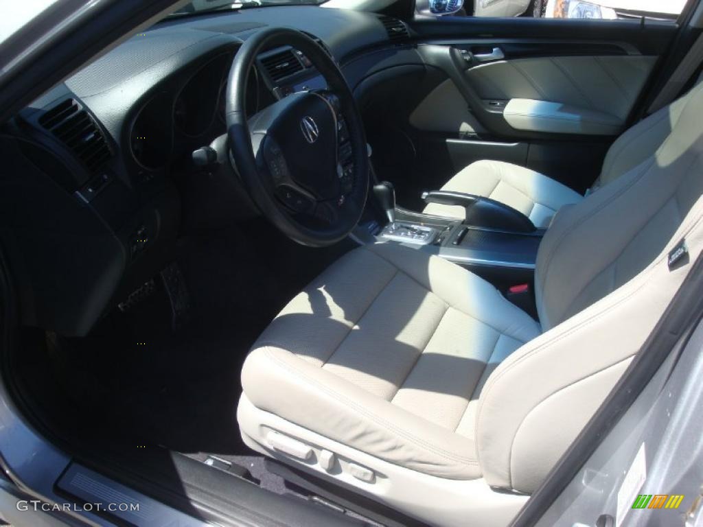 2008 TL 3.5 Type-S - Alabaster Silver Metallic / Taupe/Ebony photo #9