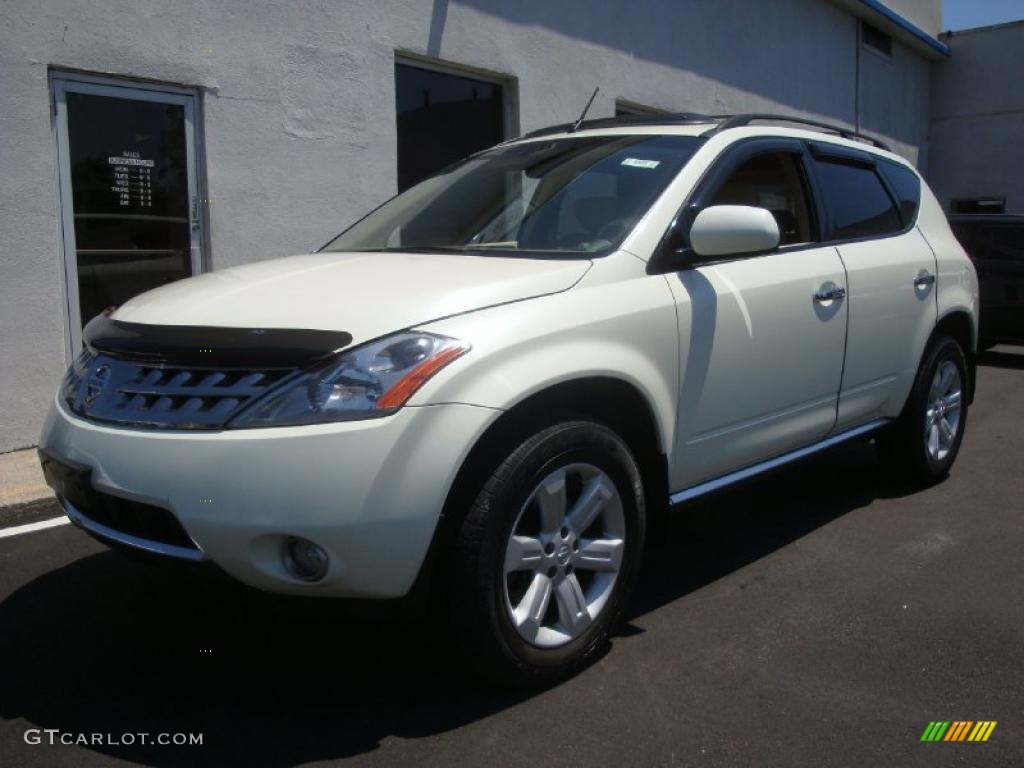 2006 Murano SL AWD - Pearl White / Cafe Latte photo #1