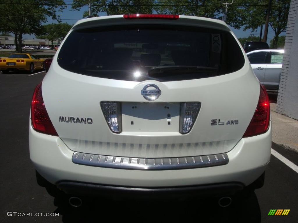 2006 Murano SL AWD - Pearl White / Cafe Latte photo #5