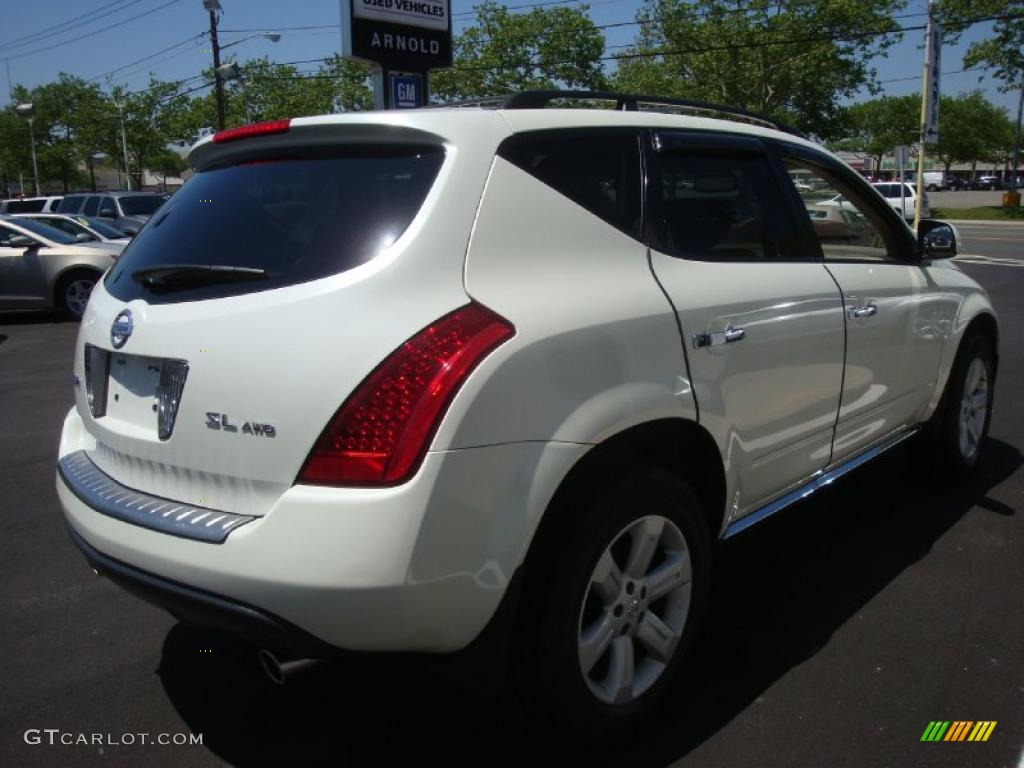 2006 Murano SL AWD - Pearl White / Cafe Latte photo #6