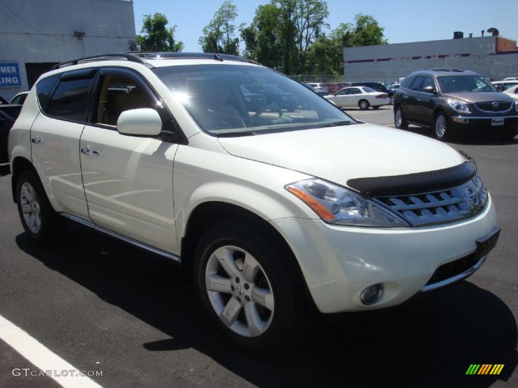 2006 Murano SL AWD - Pearl White / Cafe Latte photo #7