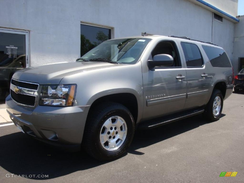 2009 Suburban LT 4x4 - Greystone Metallic / Ebony photo #1