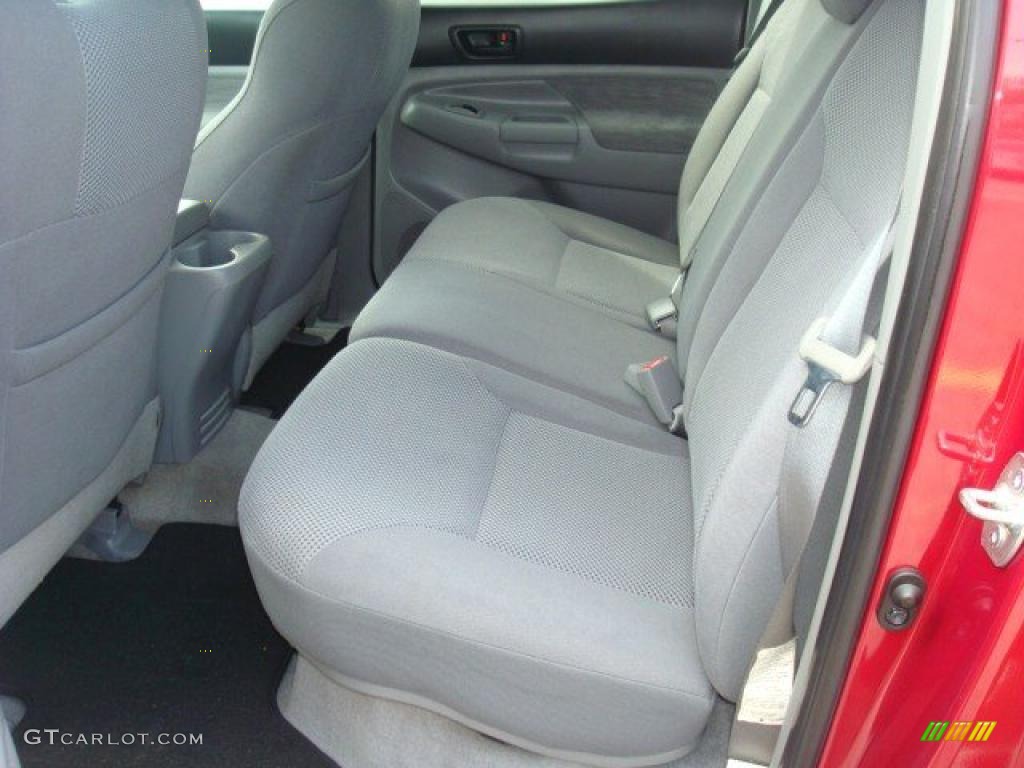 2007 Tacoma V6 SR5 PreRunner Double Cab - Impulse Red Pearl / Graphite Gray photo #10