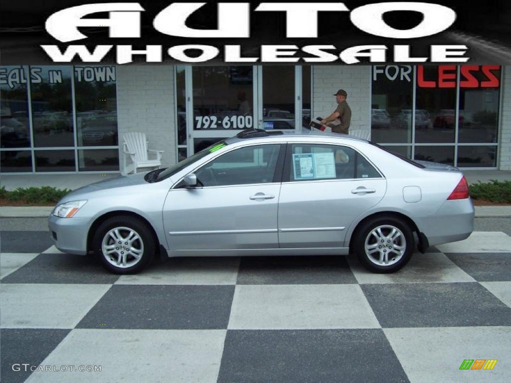 2006 Accord EX Sedan - Alabaster Silver Metallic / Gray photo #1