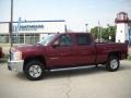 2008 Deep Ruby Metallic Chevrolet Silverado 2500HD LTZ Crew Cab 4x4  photo #2