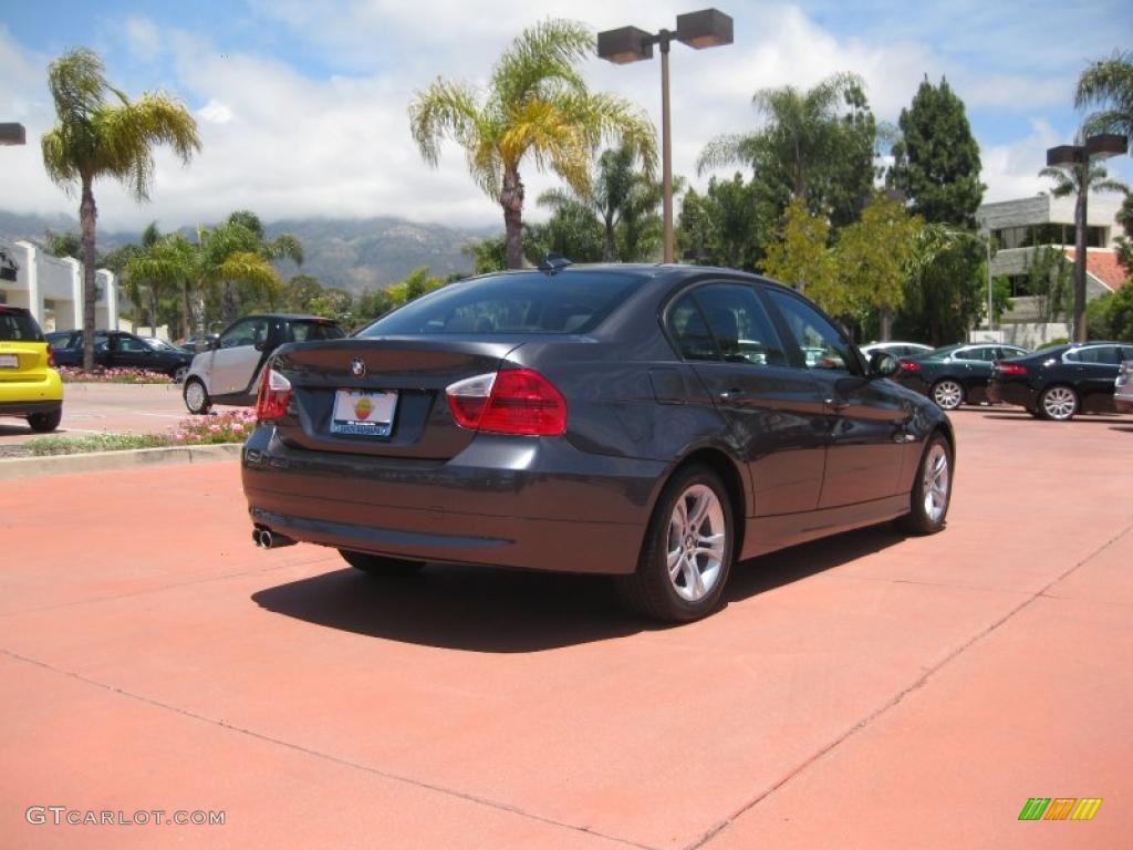 2008 3 Series 328i Sedan - Sparkling Graphite Metallic / Black photo #5