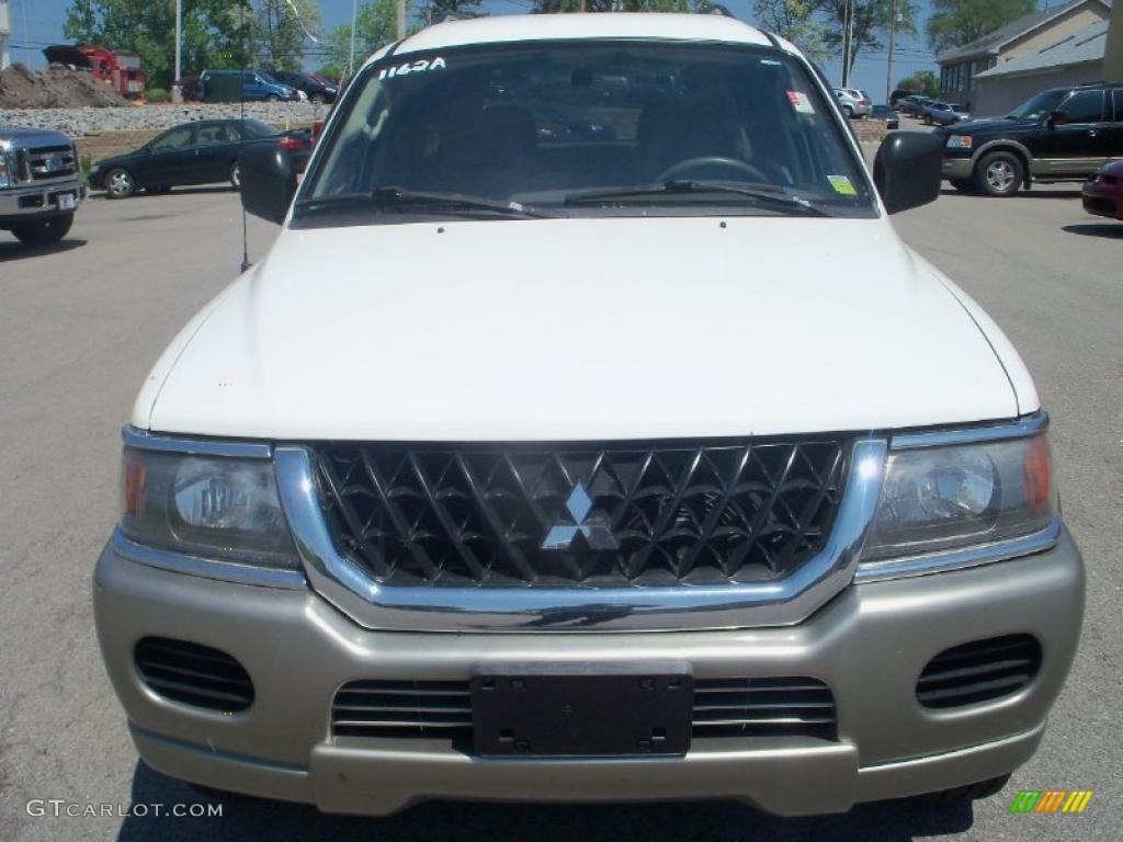 2003 Montero Sport XLS 4x4 - Summit White / Tan photo #12