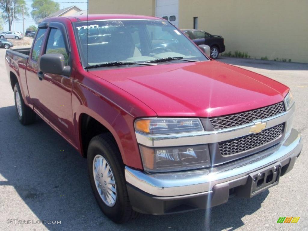 2005 Colorado Z71 Extended Cab - Victory Red / Medium Dark Pewter photo #10