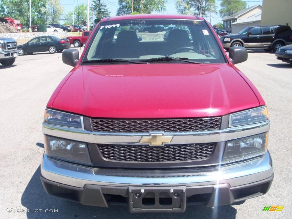 2005 Colorado Z71 Extended Cab - Victory Red / Medium Dark Pewter photo #11