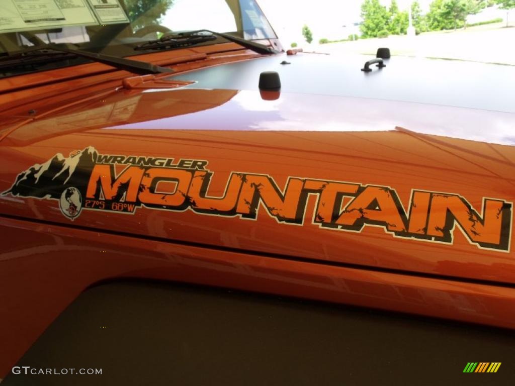 2010 Wrangler Sport Mountain Edition 4x4 - Mango Tango Pearl / Dark Khaki/Medium Khaki photo #4