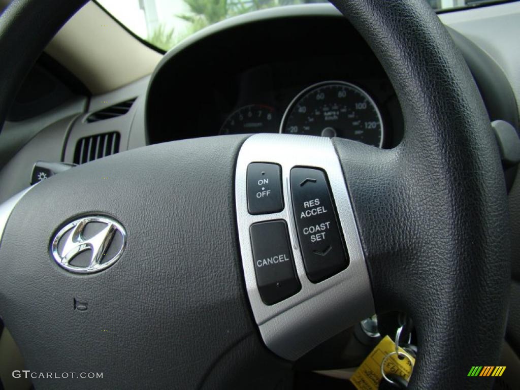 2009 Elantra SE Sedan - Regatta Blue / Beige photo #26