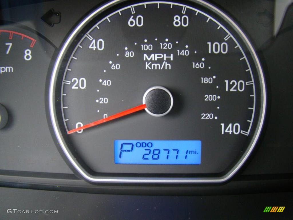 2009 Elantra SE Sedan - Regatta Blue / Beige photo #27
